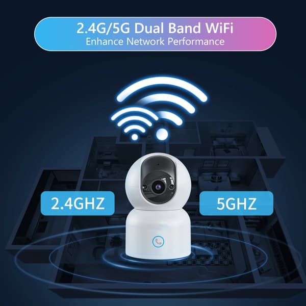 Valvontakamera 2.4G/5G 360°