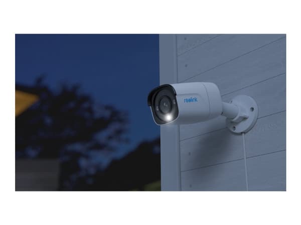 Reolink P340 - Nettverksovervåkingskamera - kule - utendørs - værbestandig - farge (Dag og natt) - 12 MP - 4512 x 2512 - lyd - LAN 10/100 - H.265 - D