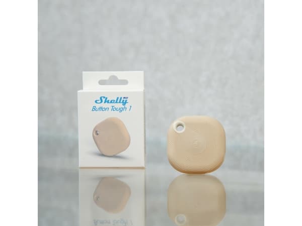 Shelly BLU Button Tough 1, Smartknapp, Mocha, Plast, 2400 - 2483.5 MHz, 30 m, Trådlös
