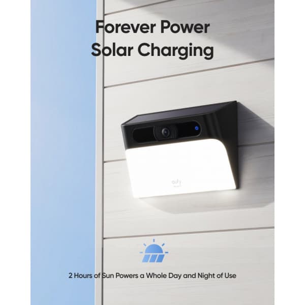 Anker eufy Solar Wall Light Cam S120 -övervakningskamera med integrerat ljus