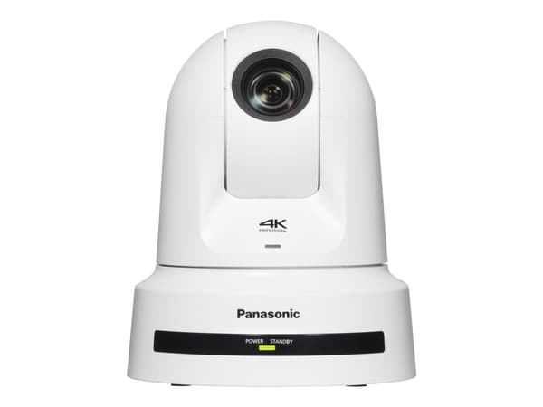 Panasonic AW-UE80 - Konferansekamera - PTZ - farge (Dag og natt) - 3840 x 2160 - motorisert - 1500 TVL - lyd - HDMI, 3G-SDI - LAN - MJPEG, H.264, H.2 Hvit