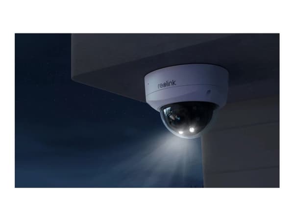 Reolink P437 - 4K Outdoor Camera, IK10 Vandal-Proof, PoE, 5X Optical Zoom, Color Night Vision, Smart Detection, IP security camera, Indoor & outdoor, Valkoinen
