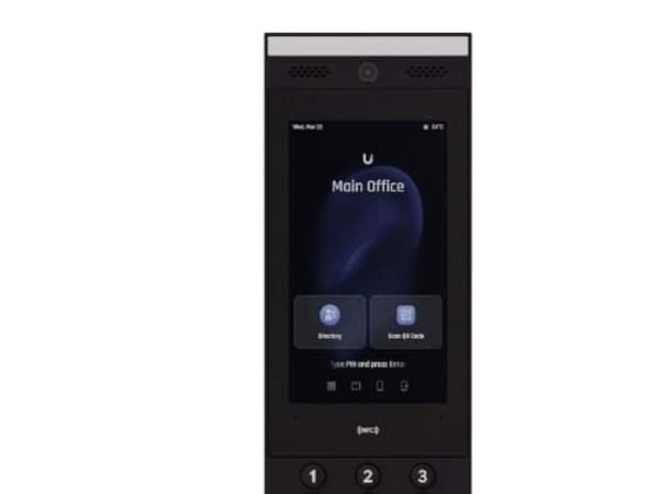 Ubiquiti intercom, kodelesing, tilgang, brikke-/kortleser, tilgang, Bluetooth, IP65, nærfeltskommunikasjon (NFC)