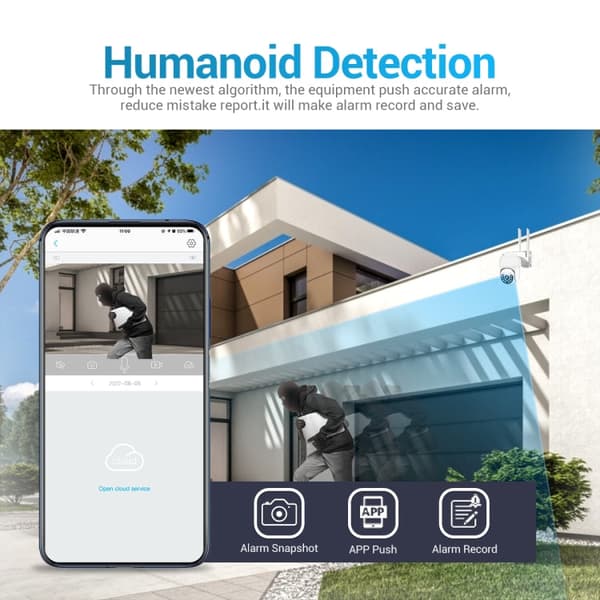 Valvontakamera ESCAM  H.265X 8MP AI WiFi