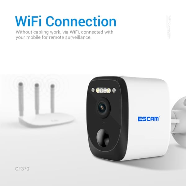 Valvontakamera ESCAM 3MP WIFI Solar