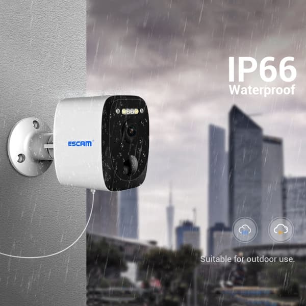 Valvontakamera ESCAM 3MP WIFI Solar