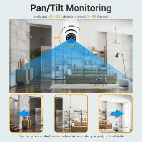 Valvontakamera ESCAM 1080P WiFi