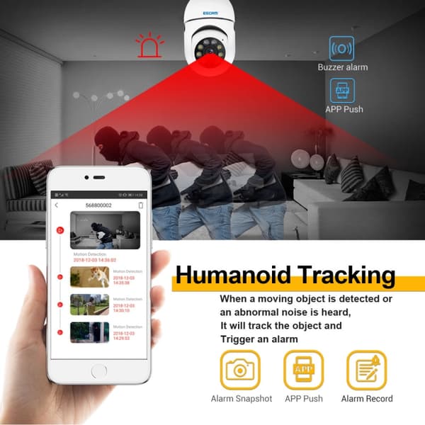 Valvontakamera ESCAM 1080P WiFi