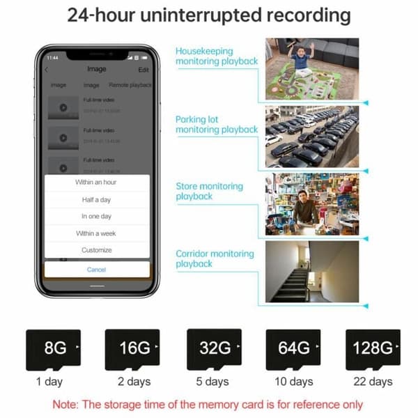 Valvontakamera ESCAM 1080P WiFi