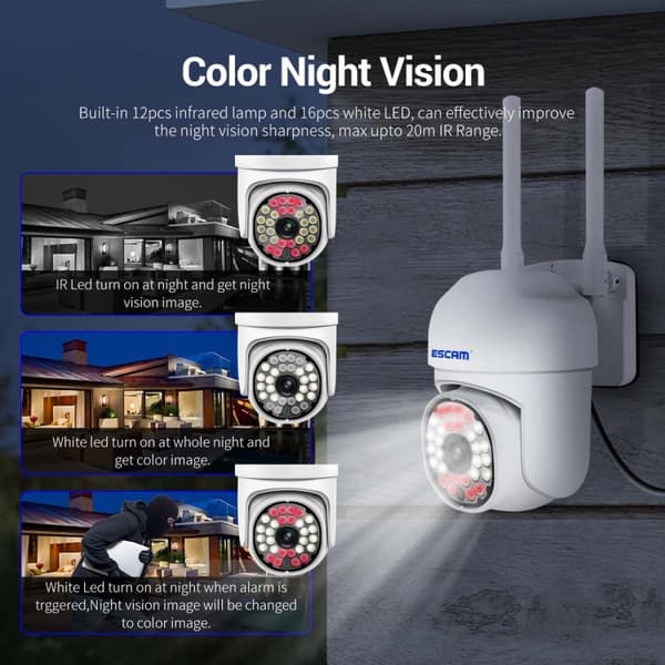 Valvontakamera ESCAM 2MP HD WiFi