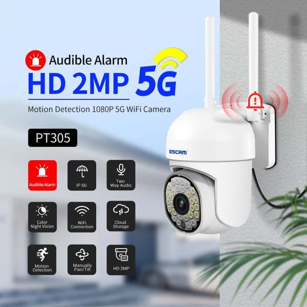 Valvontakamera ESCAM 2MP HD WiFi