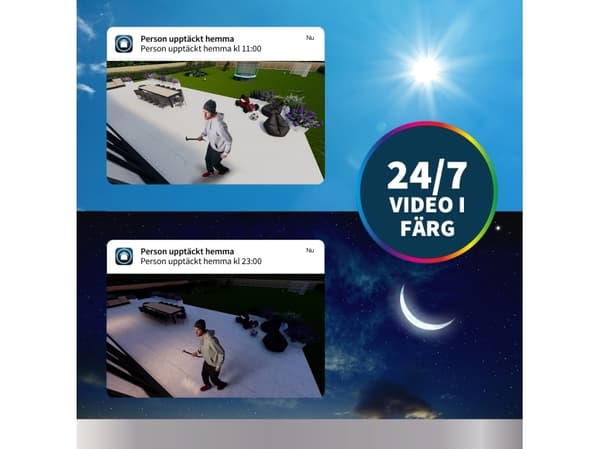 Arlo Pro 5S - Nätverksövervakningskamera - inomhusbruk, utomhusbruk - vädertålig - färg (Dag&Natt) - 2048 x 1080 - ljud - trådlös - Wi-Fi - H.264, H.