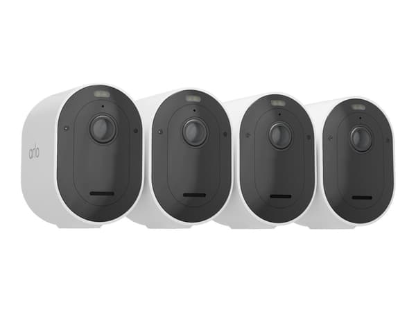 Arlo Pro 5 - Nätverksövervakningskamera - utomhusbruk - väderbeständig - färg (Dag&Natt) - 2688 x 1520 - ljud - trådlös - Wi-Fi (paket om 4)