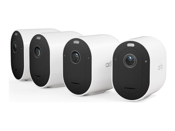 Arlo Pro 5 - Nätverksövervakningskamera - utomhusbruk - väderbeständig - färg (Dag&Natt) - 2688 x 1520 - ljud - trådlös - Wi-Fi (paket om 4)