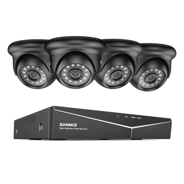 Overvågningskamera System, 1080P Opløsning, Natvision, 4PCS 2TB