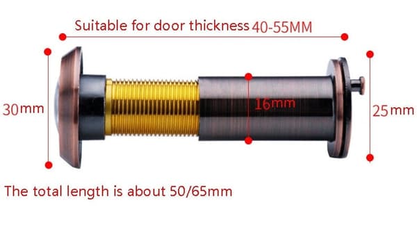 Ovisilmä 16mm Bright Gold