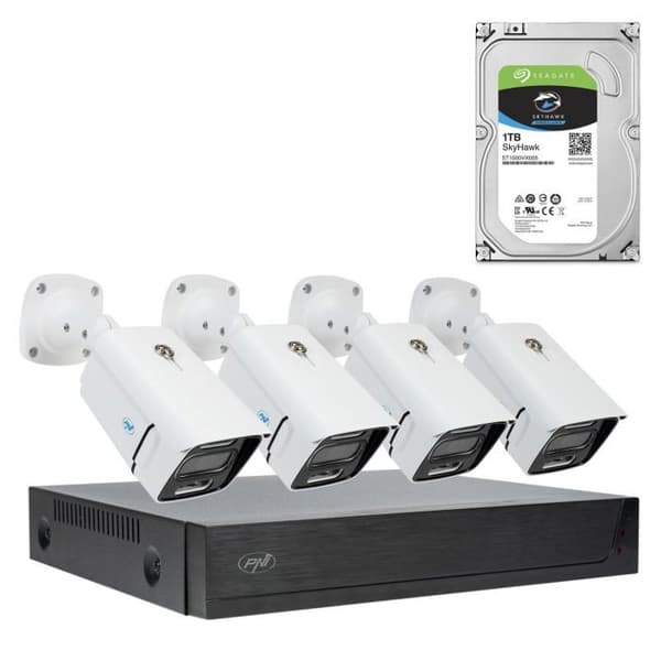 Övervakningskamerasats - Pni videoövervakningspaket - IPMAX3-1TB