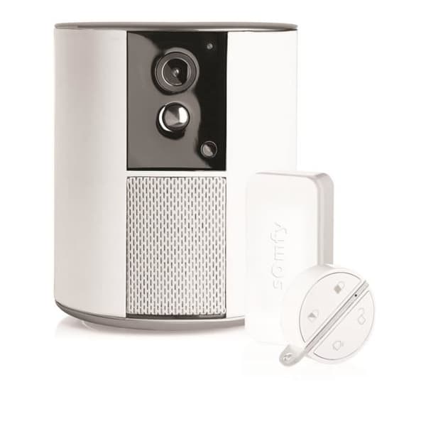 Somfy 2401493 - Somfy One+ | Larmsystem med integrerad FHD-kamera | 90dB siren | Vidvinkel 130°| Rörelsedetektor