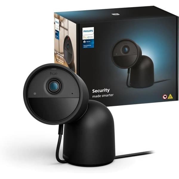 Trådbär kamera med bordstöd - Philips Hue - Säker - HD 1080P - Inomhus eller utomhus - Svart