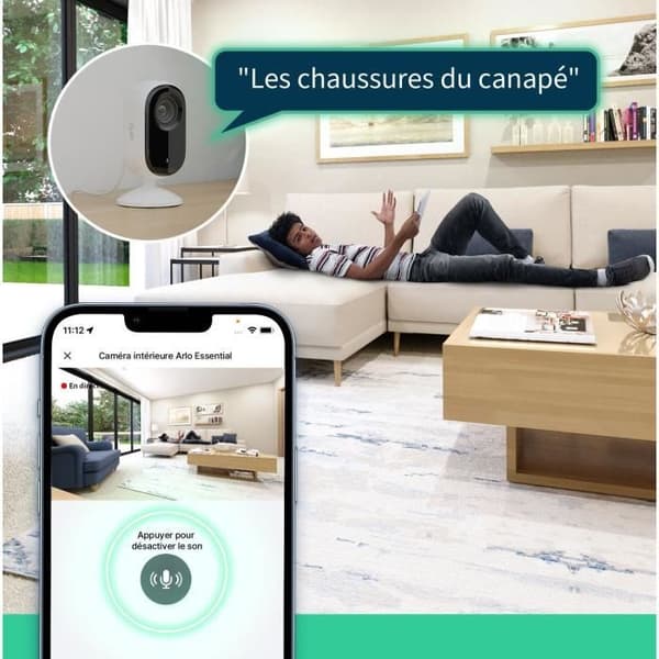 Övervakningskamera - ARLO - VMC3260-100EUS - Upplösning 2K - Färgnattseende - Batteritid 6 månader
