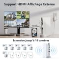 Miniatyrbild 3 av 6: CAMCAMP Wireless Outdoor WiFi Surveillance Camera Kit 4MP Solar Battery 10CH NVR IP66 Night Vision Two-way Audio