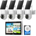 Miniatyrbild 1 av 6: CAMCAMP 4MP Wireless Outdoor WiFi Solar Surveillance Camera Kit med 10" NVR-skärm 500GB lagring