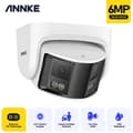 Miniatyrbillede 2 af 2: Dobbeltlinse 6MP PoE Sikkerhedskamera, 180° Udsigt, Natvision, AI Bevægelsesdetektion,6MP 2STK I51DX