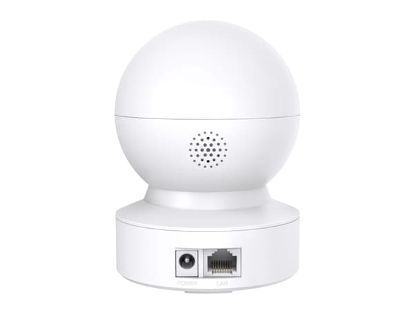 TP-Link Tapo C202, IP-säkerhetskamera, inomhus, Trådlös, Bord/tak, Svart, Vit, Sfärisk