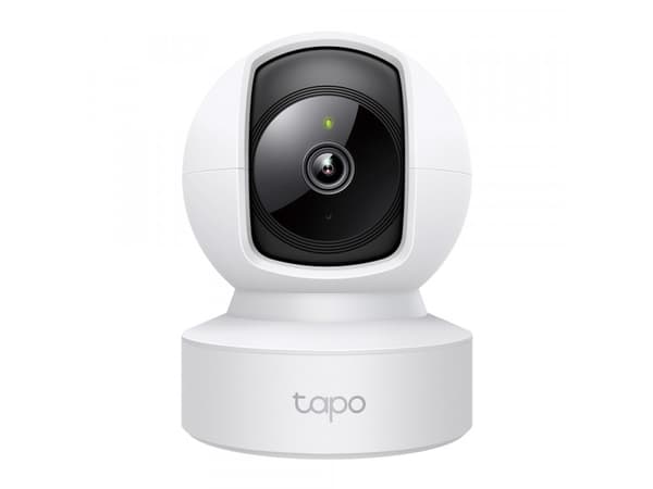 TP-Link Tapo C202, IP-säkerhetskamera, inomhus, Trådlös, Bord/tak, Svart, Vit, Sfärisk