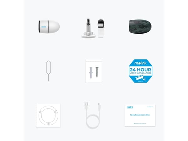 Reolink Go Series G330, IP-turvakamera, ulkokäyttöön, langaton, Google Assistant, seinään, valkoinen