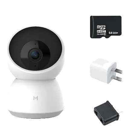 Smart IP-kamera, 360° panoramavy, infraröd nattsyn.,2K lägg till EU64G 2K add EU64G