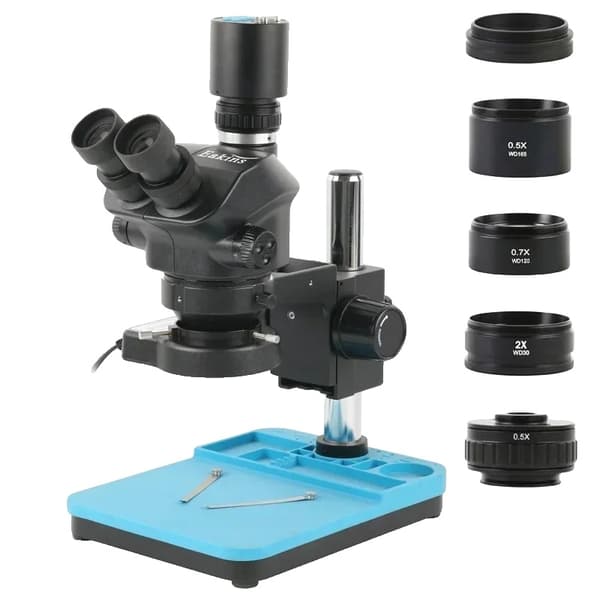 4K Stereotrinokulaarimikroskooppi, 7x-50x suurennos, 48MP anturi, HDMI/USB-ulostulo,HDMI VGA Type-cHDMI VGA Tyyppi-c HDMI VGA Type-c