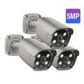 Miniatyrbillede 2 af 4: 4K 8MP/5MP Udendørs Sikkerhedskamera, AI Bevægelsesdetektion, To-Vejs Lyd, Lens3 stk. 4K 8MP kamera, 3,6 mm linse