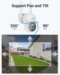 Miniatyrbild 3 av 5: 5MP WiFi PT-kamera, tvåvägsljud, färgnattsvision