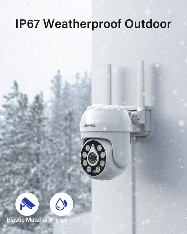5MP WiFi PT-kamera, tvåvägsljud, färgnattsvision