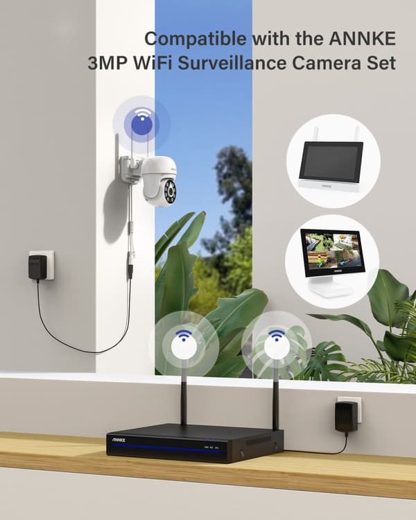 5MP WiFi PT-kamera, tvåvägsljud, färgnattsvision