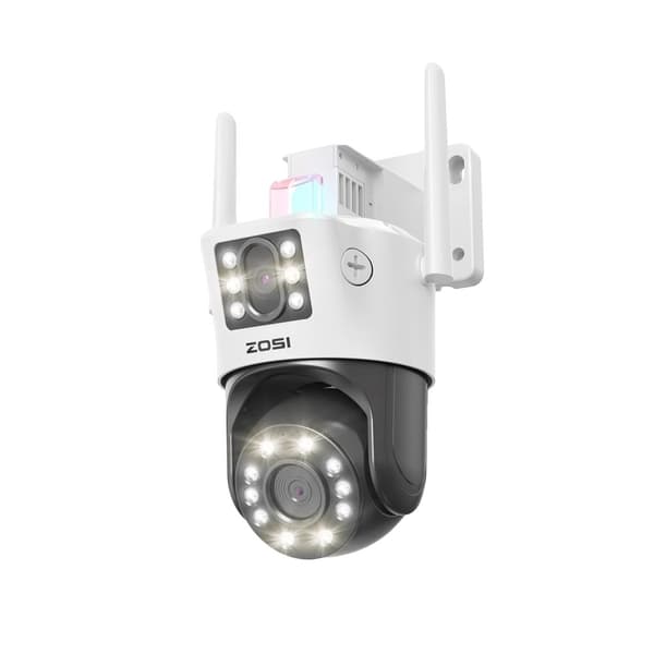 4K PTZ Sikkerhedskamera, 8X Optisk Zoom, Dobbelt-Linse Natvision,C298 Maks (2 PAKKE)