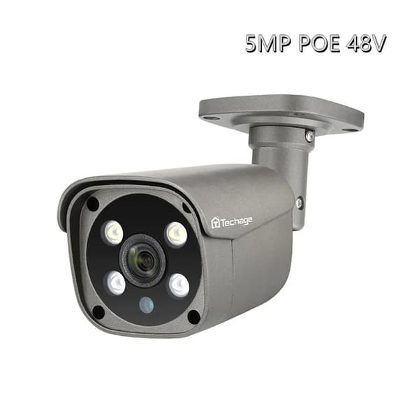 5MP Säkerhetskamera, Fullfärgsnattsyn, Tvåvägsljud,2 st 5MP POE 48V