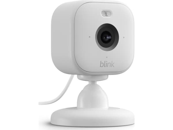 Amazon Blink Mini 2, IP-sikkerhetskamera, Inne & Ute, Trådløs, Amazon Alexa, Bord/Vegg, Hvit