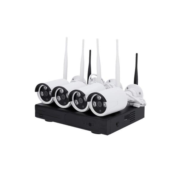 Wi-Fi videoövervakningssats 4 3 MP IP-rörkameror - Nivian - NV-KIT430W-4CAM - Vit