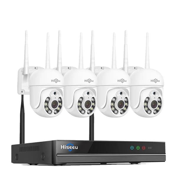 Trådløst Sikkerhedskamerasystem, 10CH NVR, Humanoid Detektion,Ingen, 3MP PTZ System3MP PTZ System