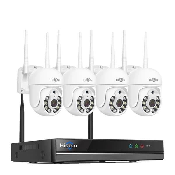 Trådløst Sikkerhedskamerasystem, 10CH NVR, Humanoid Detektion,Ingen, 3MP PTZ System3MP PTZ System