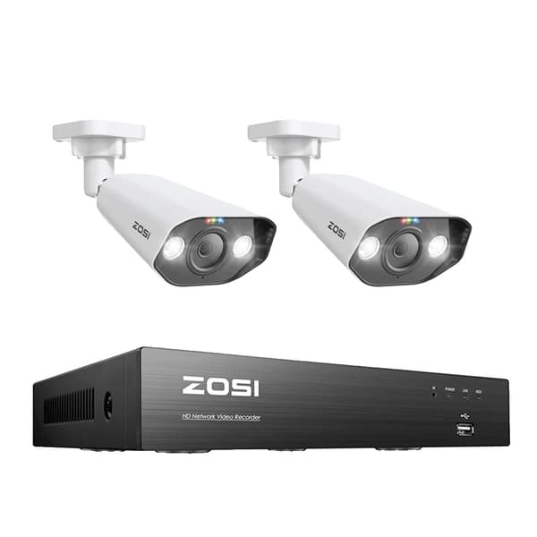 ZOSI POE -turvakamerajärjestelmä, 8MP Ultra HD -tarkkuus, edistynyt yökuvaus,