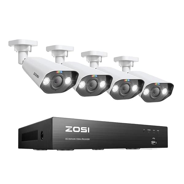ZOSI POE -turvakamerajärjestelmä, 8MP Ultra HD -tarkkuus, edistynyt yökuvaus,