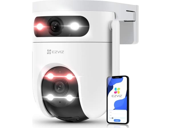 EZVIZ H9c Dual 3K, IP-sikkerhetskamera, Utendørs, Ledning & Trådløs, Amazon Alexa & Google Assistant, CE / UKCA/WEEE / RoHS / REACH, Tak/vegg/stang Hvit