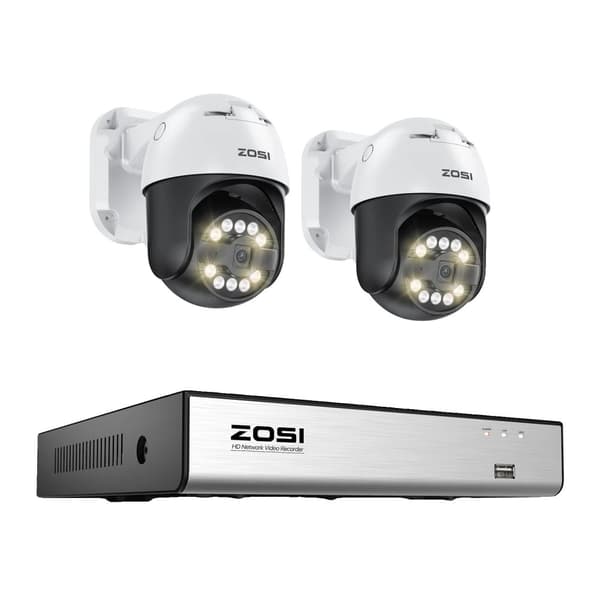ZOSI Turvakamerajärjestelmä, 5MP Resoluutio, AI Havaitsemistoiminnot,2 kpl 5MP kameroita, ämäTämä 2PCS 5MP Cameras