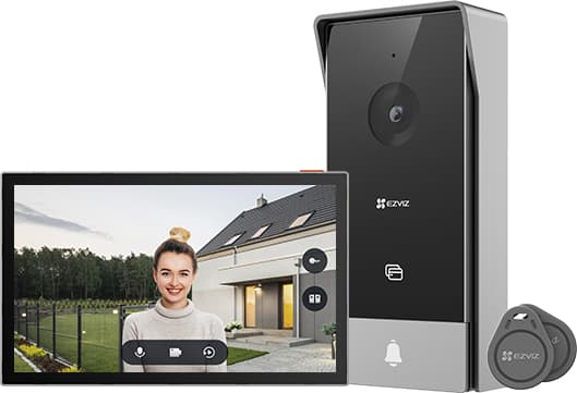 EZVIZ HP5, 17,8 cm (7"), 1024 x 600 piksler, H.264, H.265, 1920 x 1080 piksler, CMOS, 25,4 / 2,7 mm (1 / 2,7") Sort, Sølv