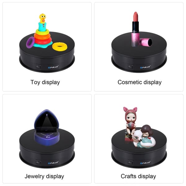 Videointialusta 15cm USB 1-5kg (Black)