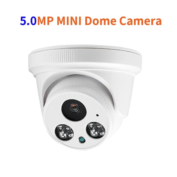5.0MP kupolikamera, H.265-videopakkaus, älykäs kasvojentunnistus,5.0MP POE IP-KAMERA