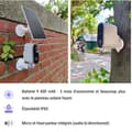 Miniatyrbild 4 av 6: Trådlös utomhusövervakningskamera med solpanel Konyks Camini Air 2 Solar